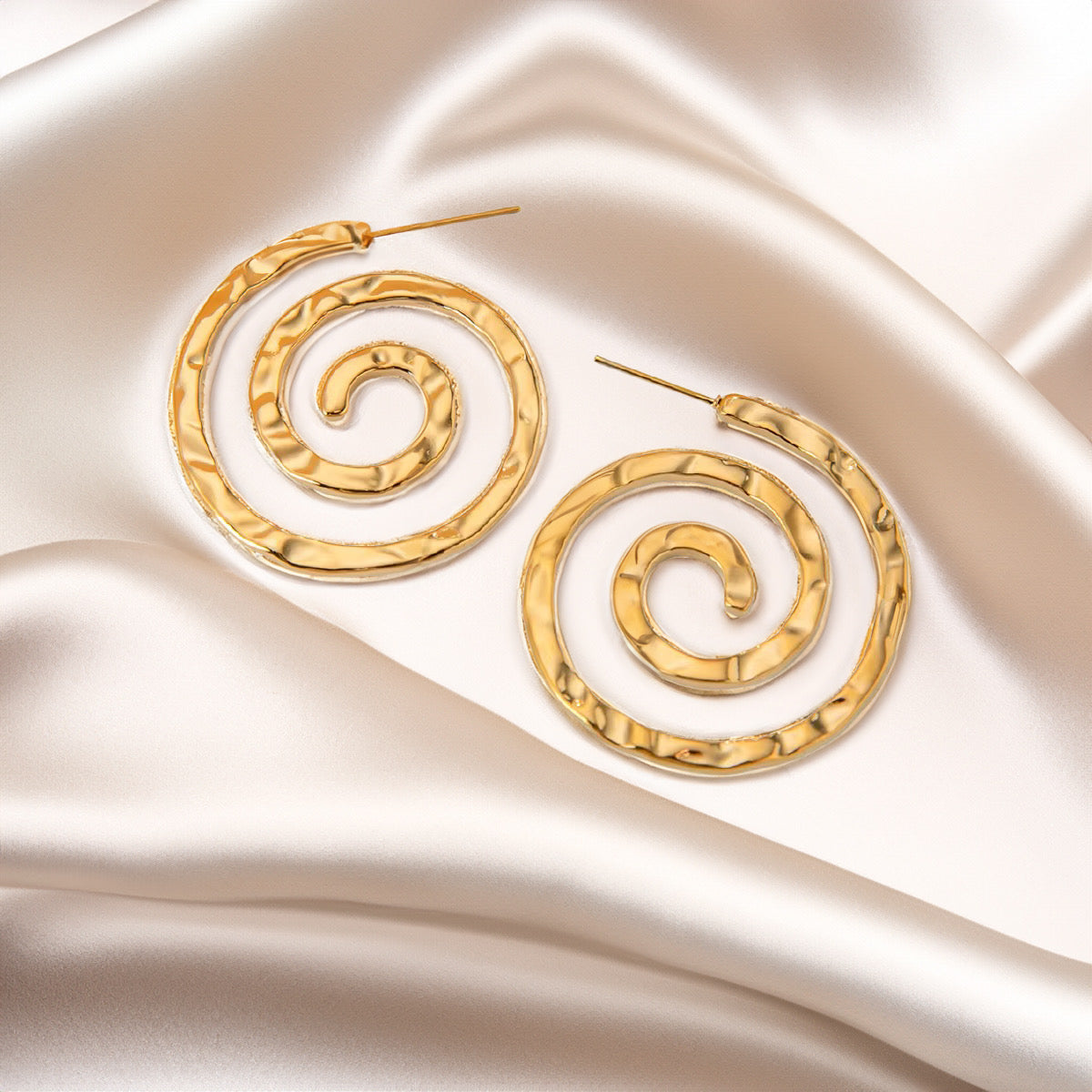 Spiral Luxe Hoops