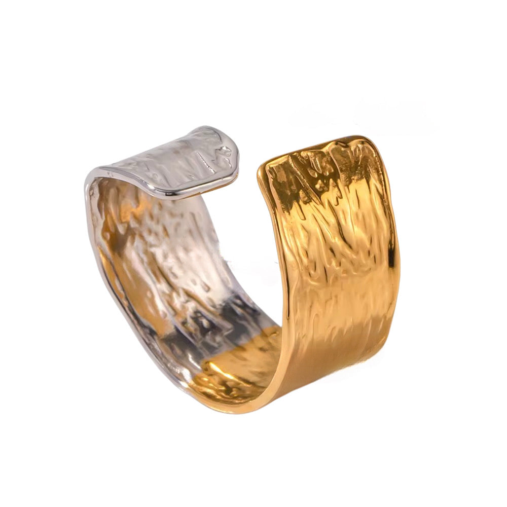 Two-Tone Textured Ring