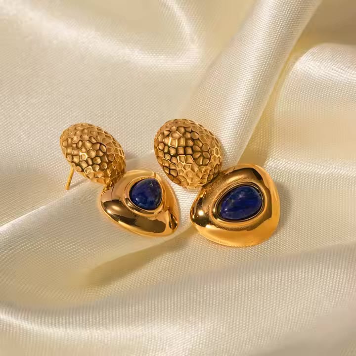 Midnight Eye Lapis Earrings