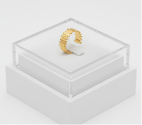 LuxeLink Gold Ring
