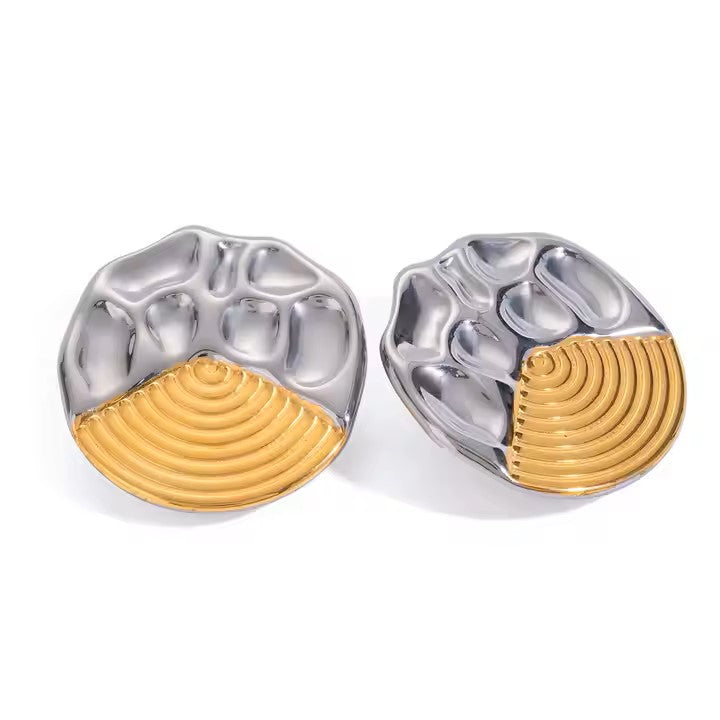 Gold Chain Link Dangle Earrings