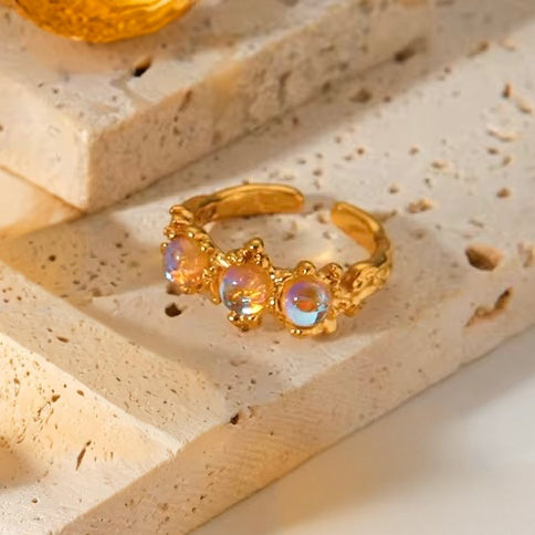 Moonstone Open Ring