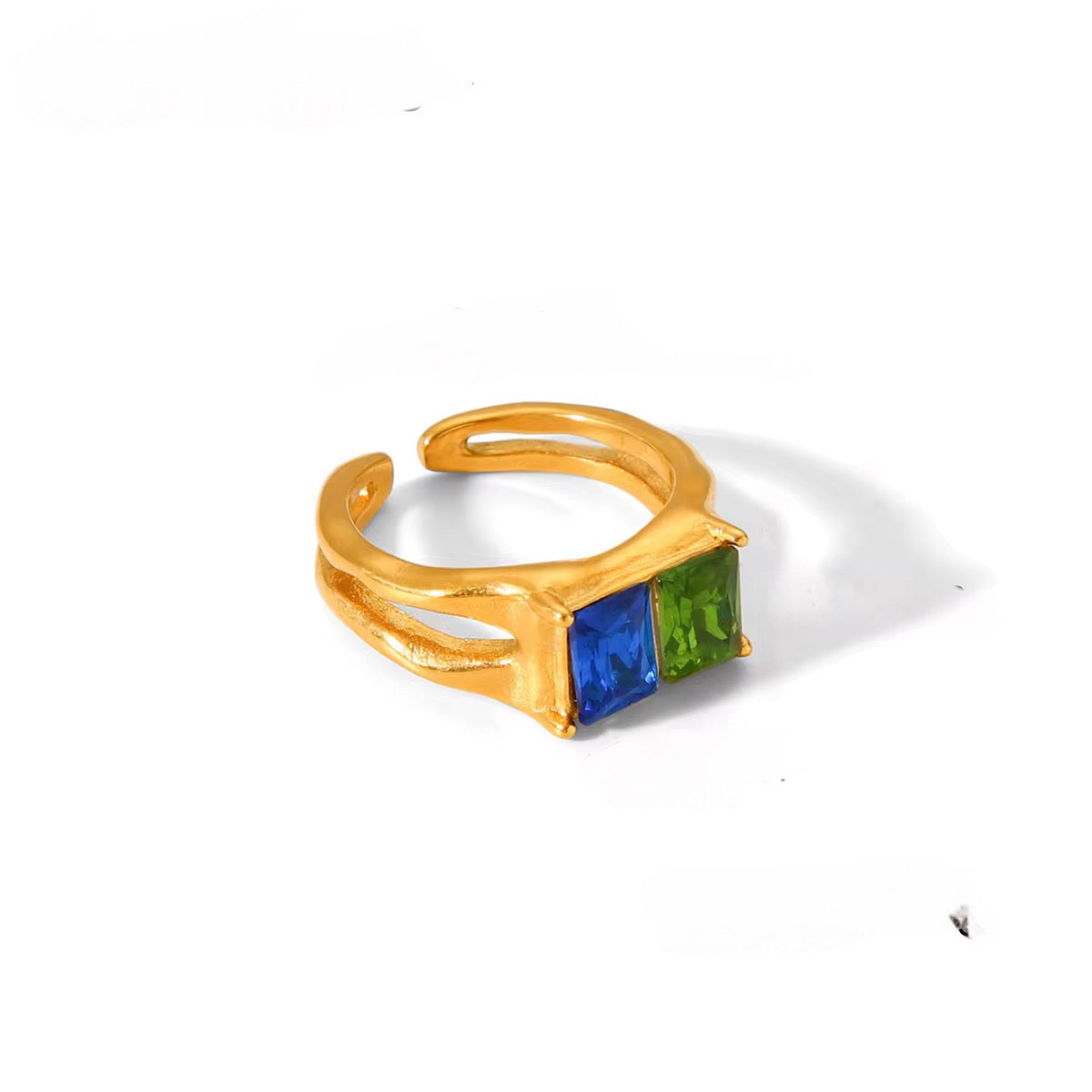 Blue and Green Gem Ring