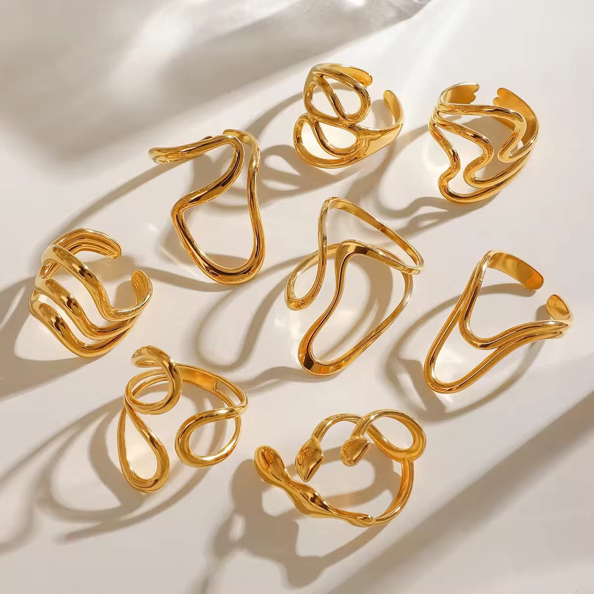 Infinity Swirl Gold Ring