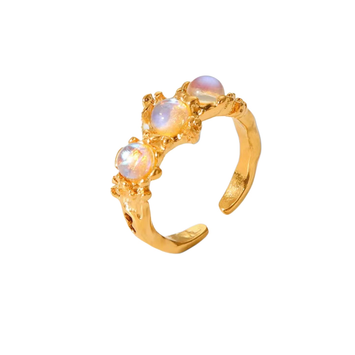 Moonstone Open Ring