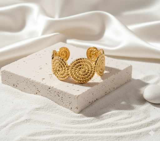 Solaris Spiral Gold Ring