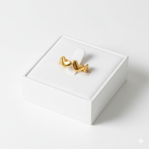 Golden Heartbeat Ring