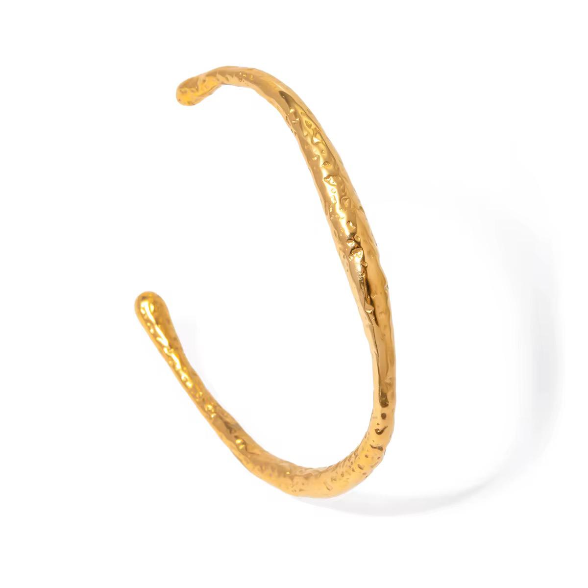 Hammered Cuff – Gold / Silver