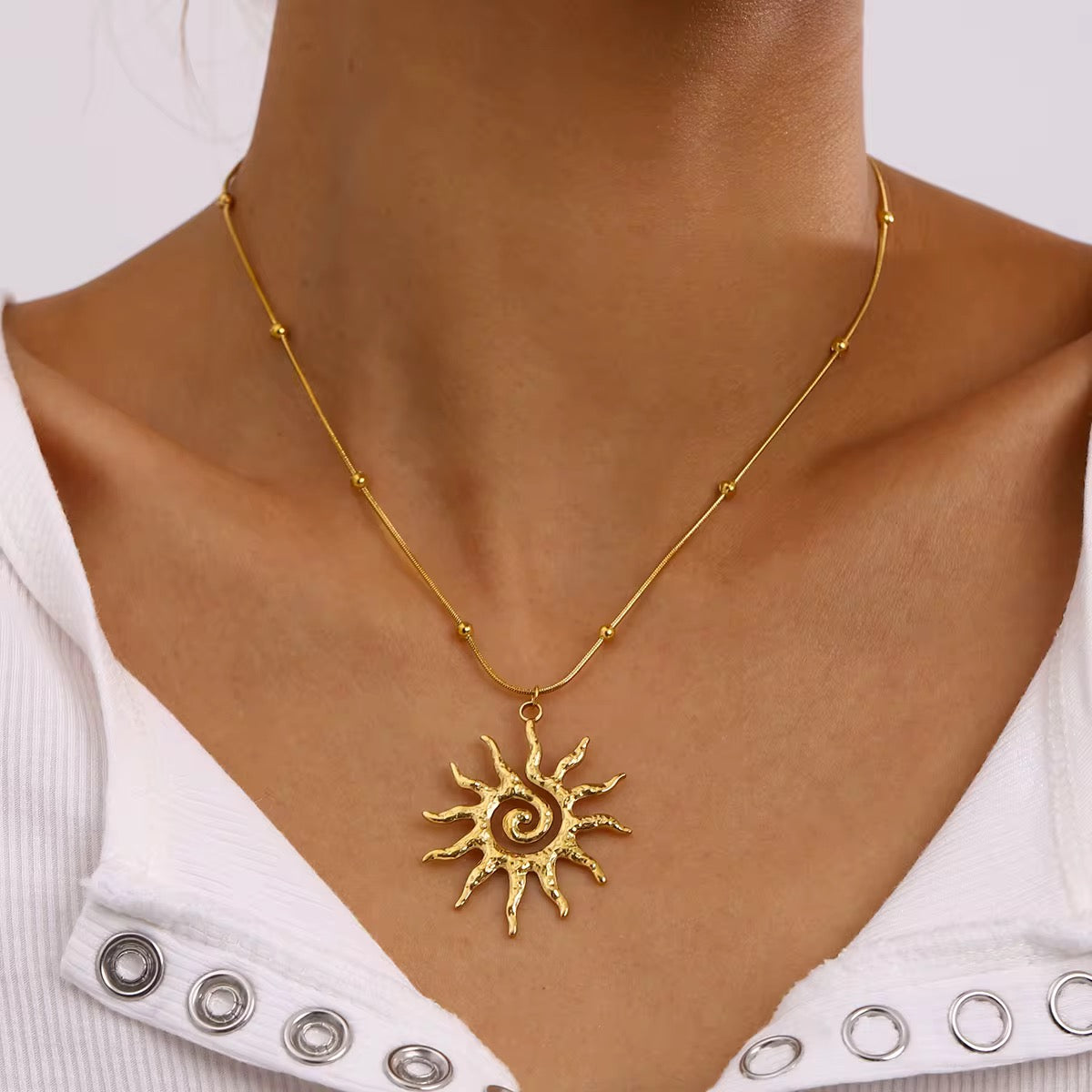 Sunburst Pendant Necklace