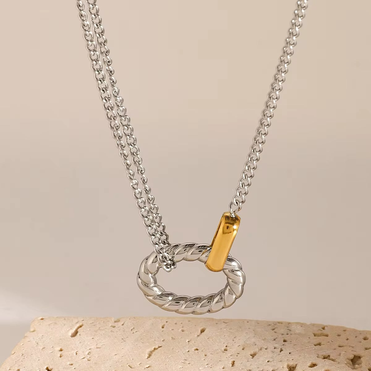 Interlock Pendant Necklace