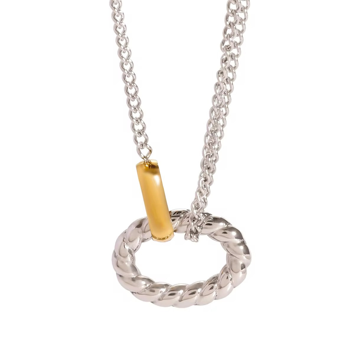 Interlock Pendant Necklace
