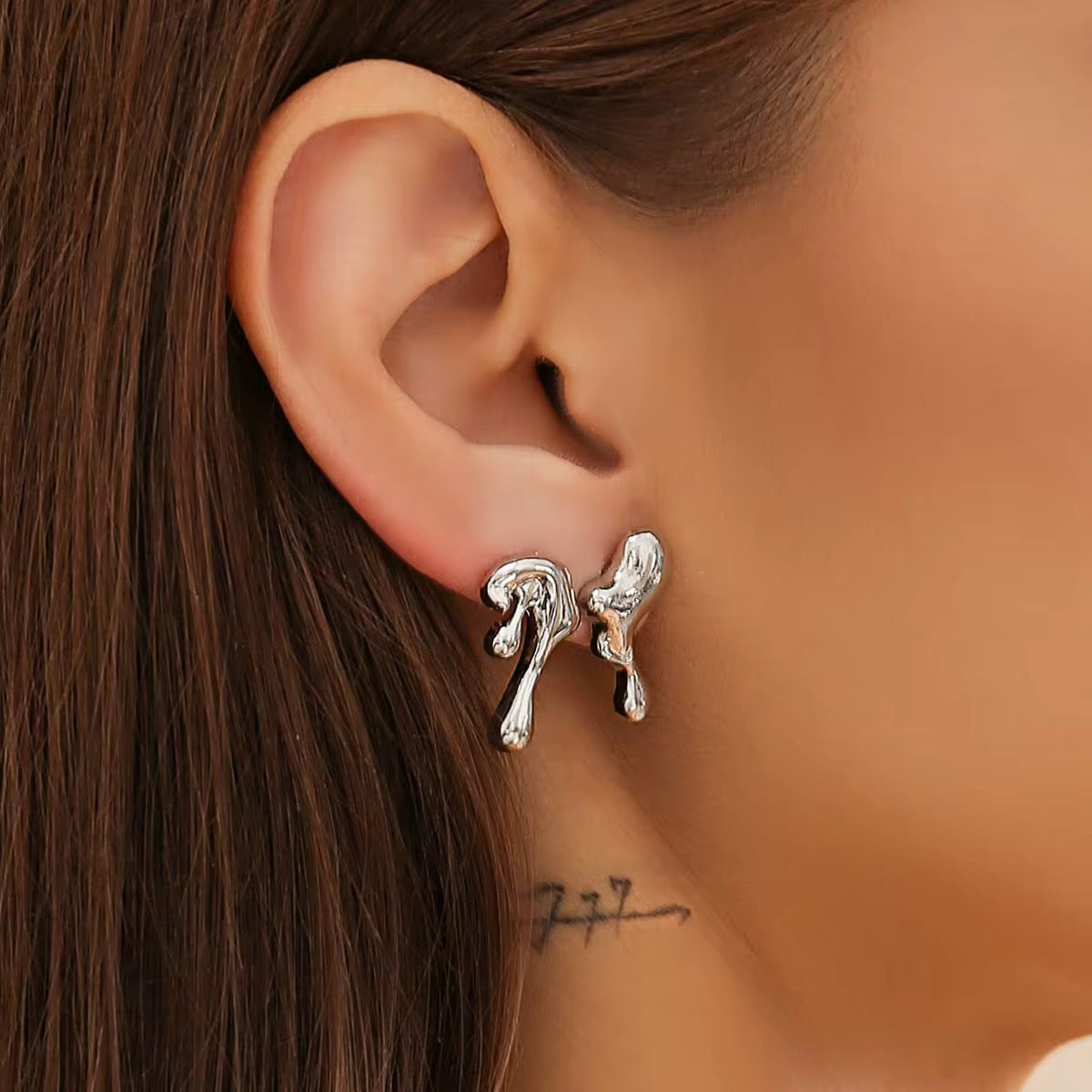 Molten Stud Earrings
