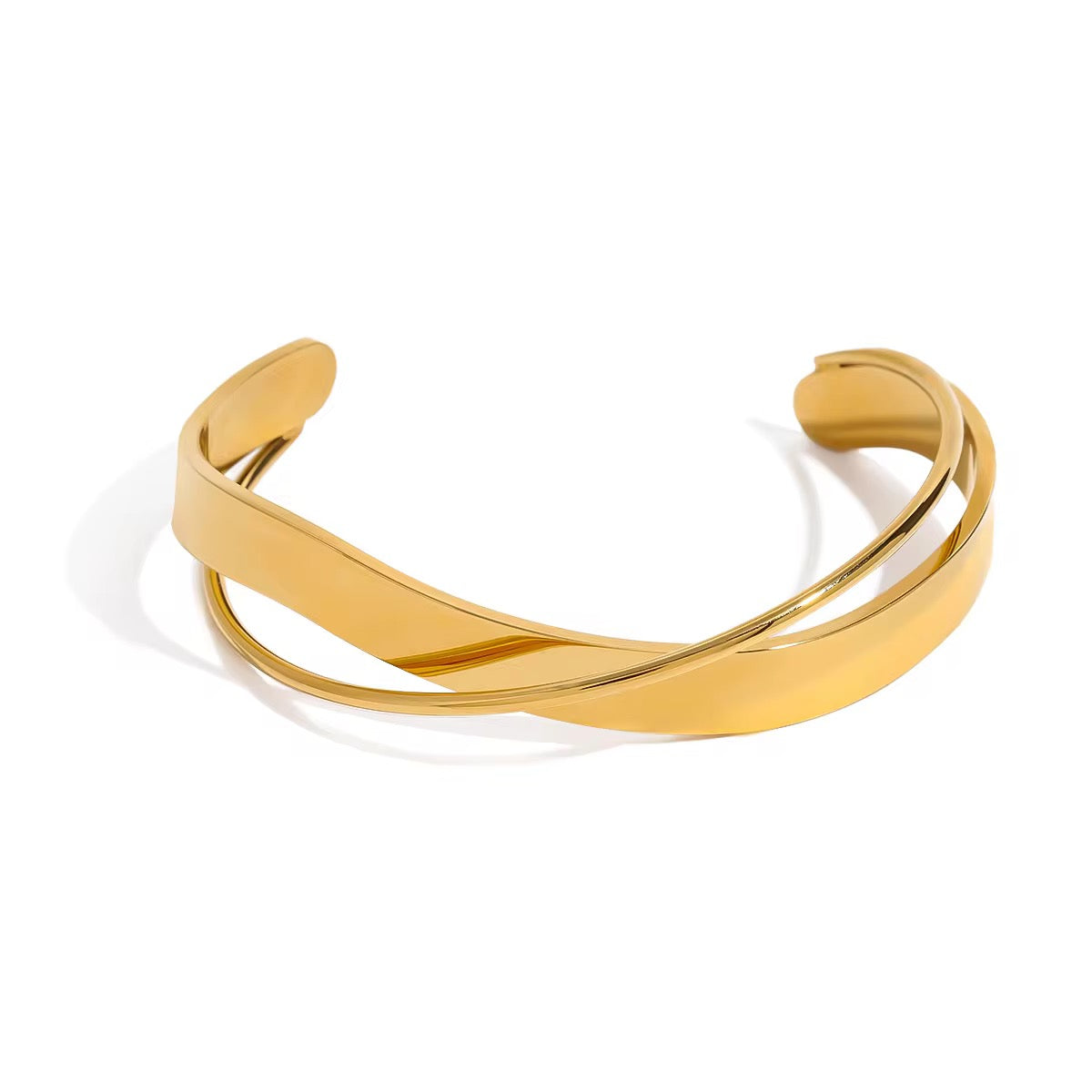 Twist Gold Cuff Bracelet