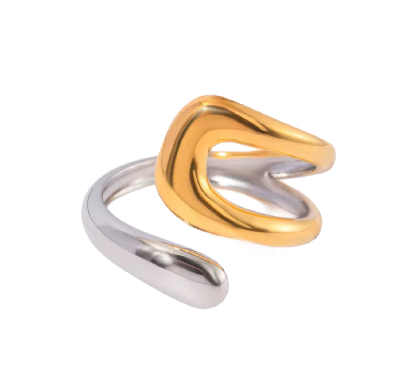 Interlocking Curve Ring