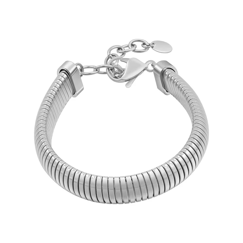 Sleek Coil Cuff Bracelet