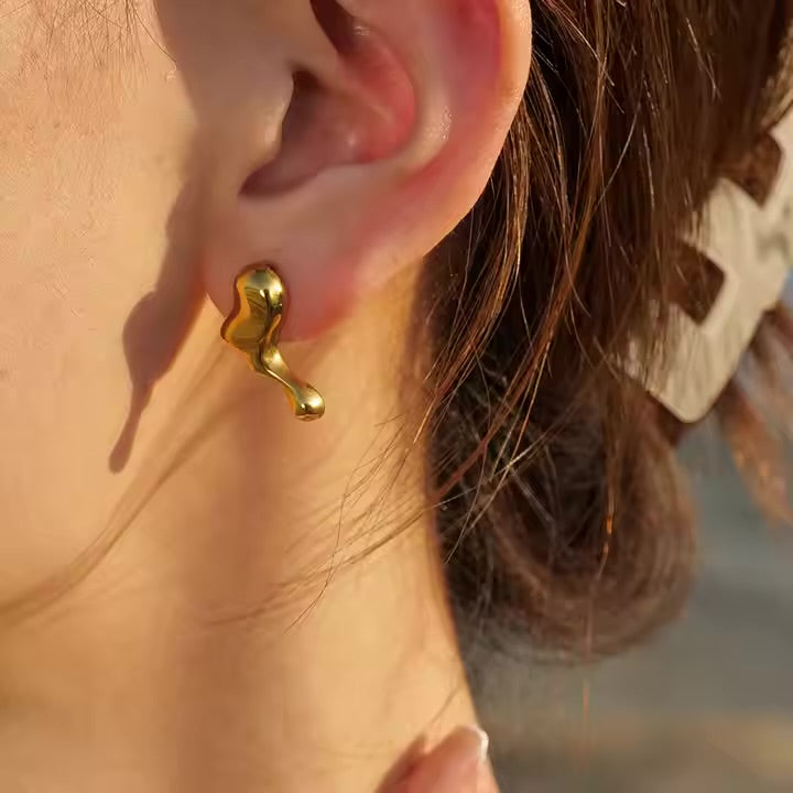 Gold Drip Earrings