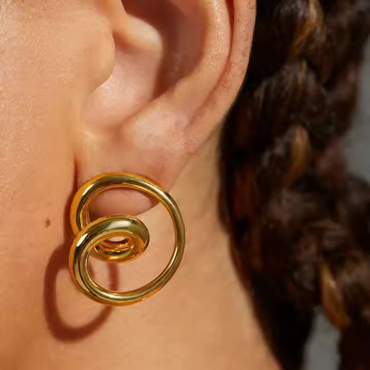 Spin Hoop Earrings