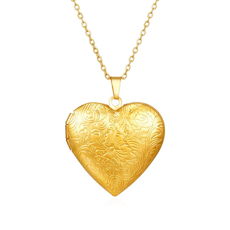 Vintage Heart Locket Necklace