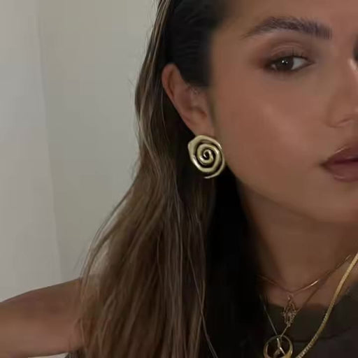 Abstract Swirl Earrings