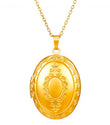 Vintage Oval Locket Necklace