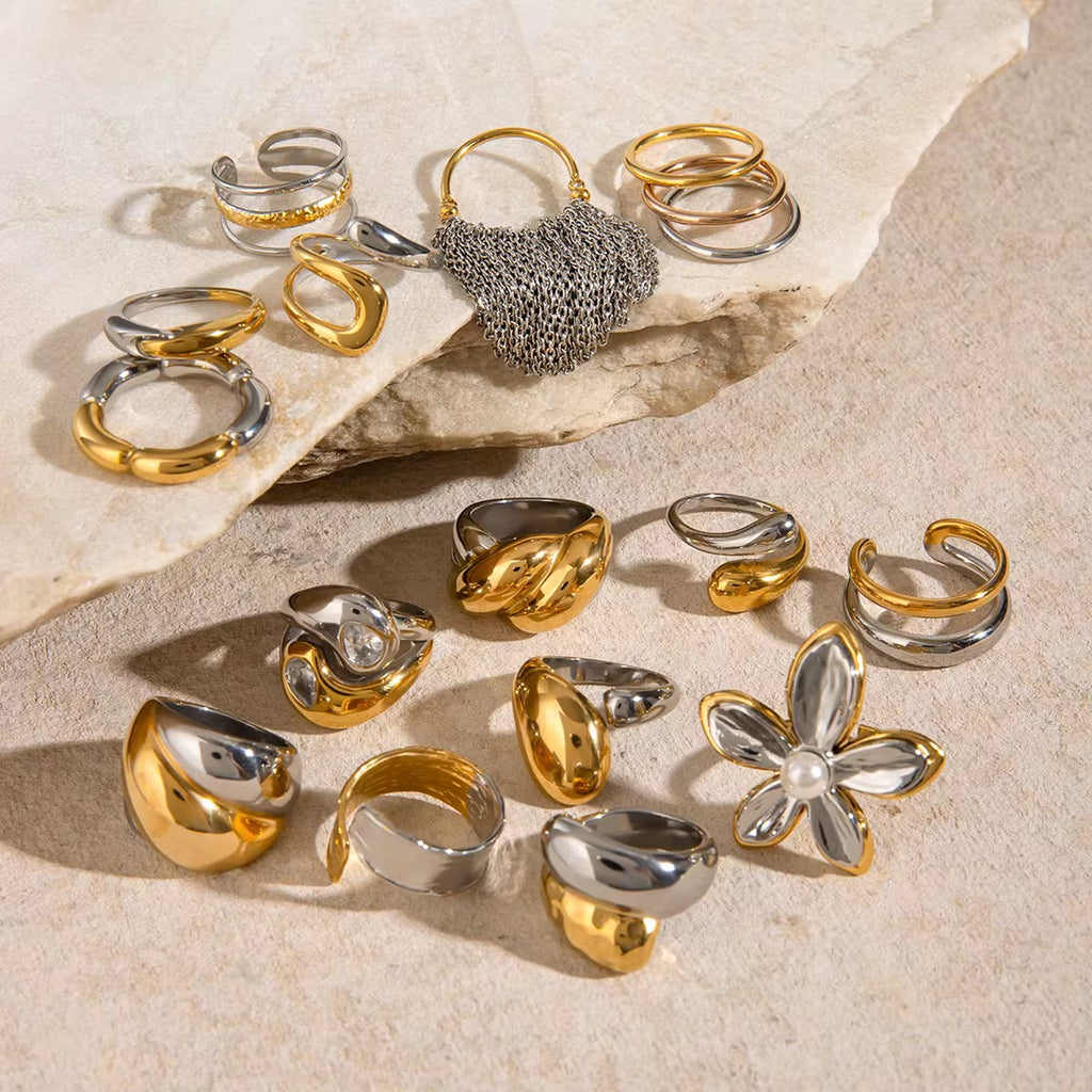 Two-Tone Textured  Ring