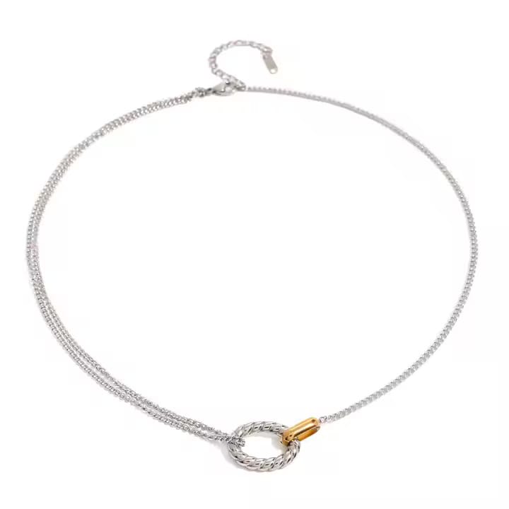 Interlock Pendant Necklace