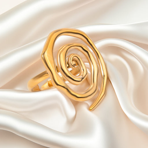 Luxe Spiral Gold Ring