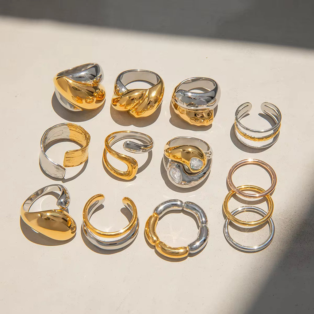 Interlocking Curve Ring