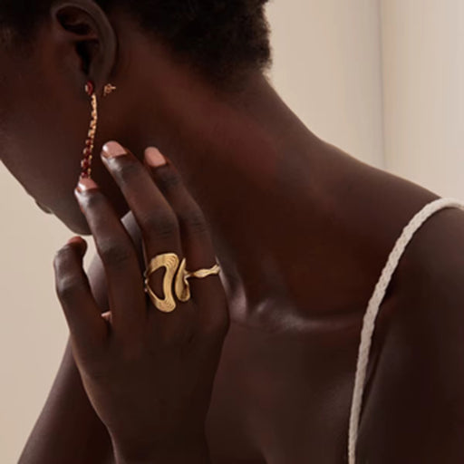 Ripple Harmony Gold Ring