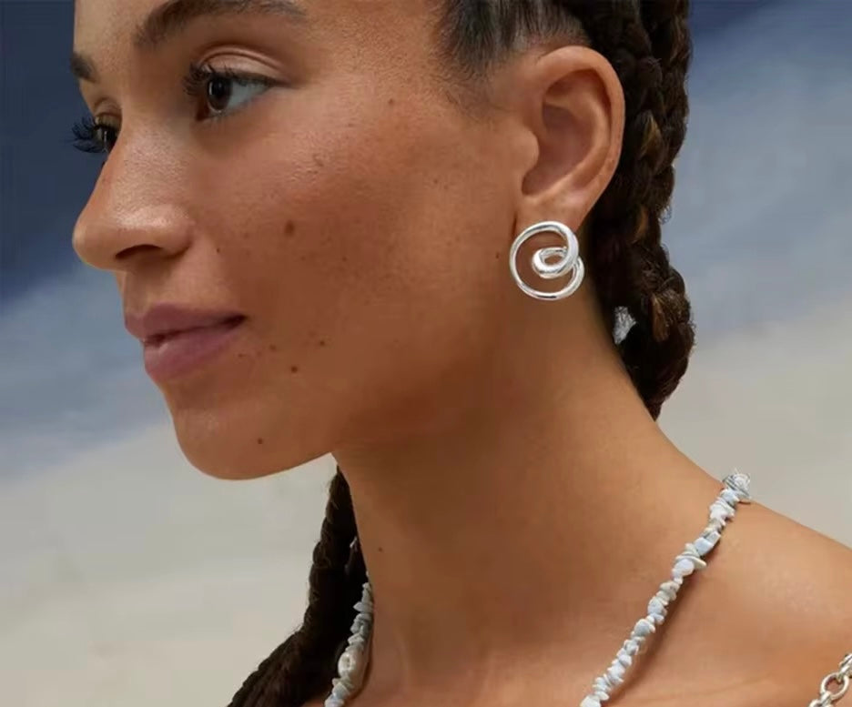Spin Hoop Earrings