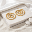 Spiral Luxe Hoops