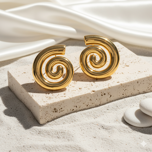 Bold Spiral Hoops