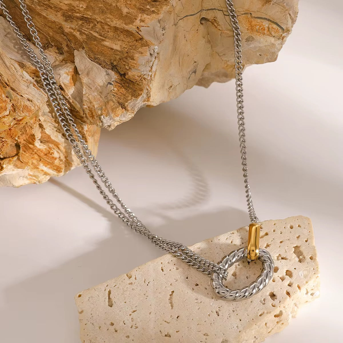 Interlock Pendant Necklace