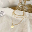 Layered Chain Pendant Necklace