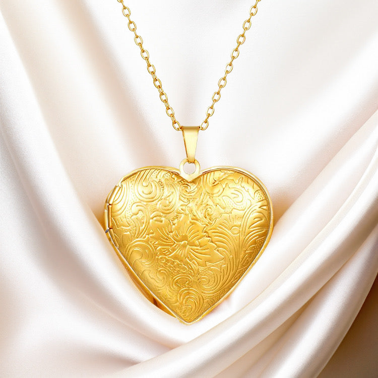 Vintage Heart Locket Necklace