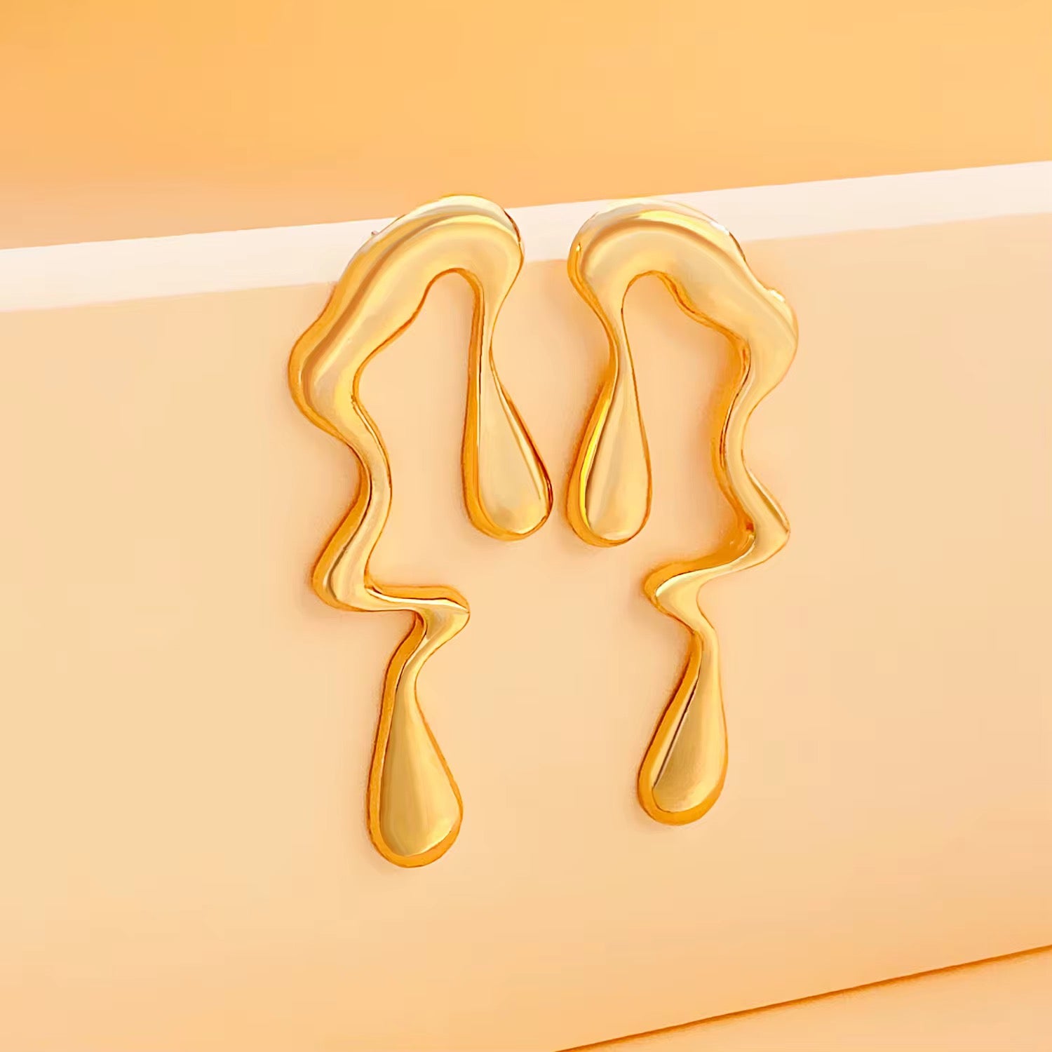 Abstract Fluid Drop Earrings