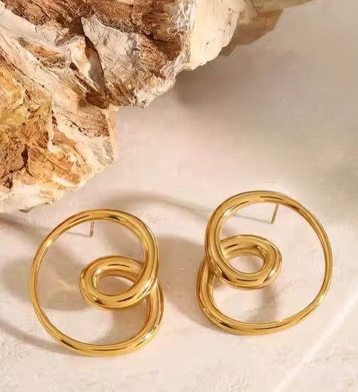 Spin Hoop Earrings