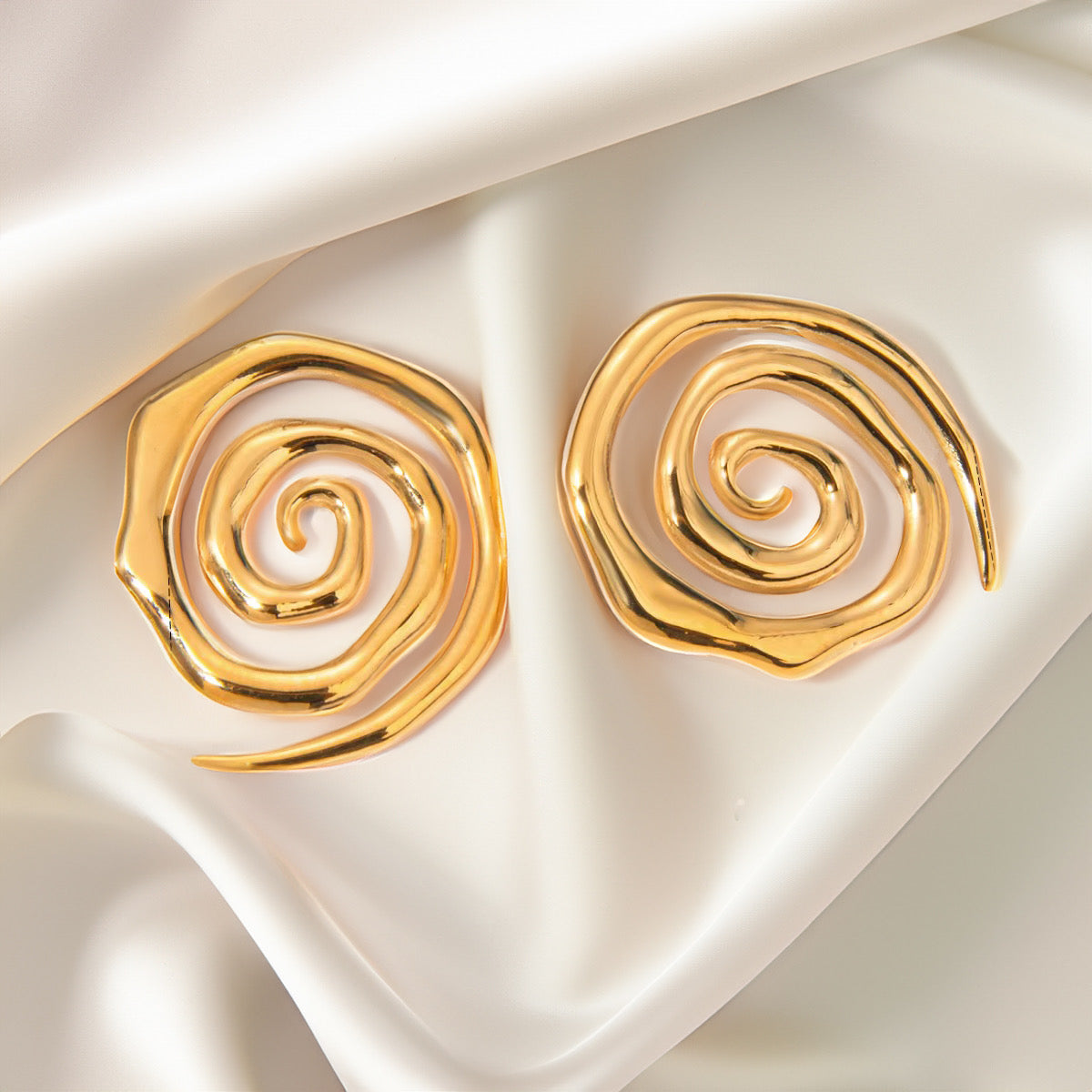 Abstract Swirl Earrings