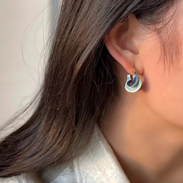 Blue Waves Earrings