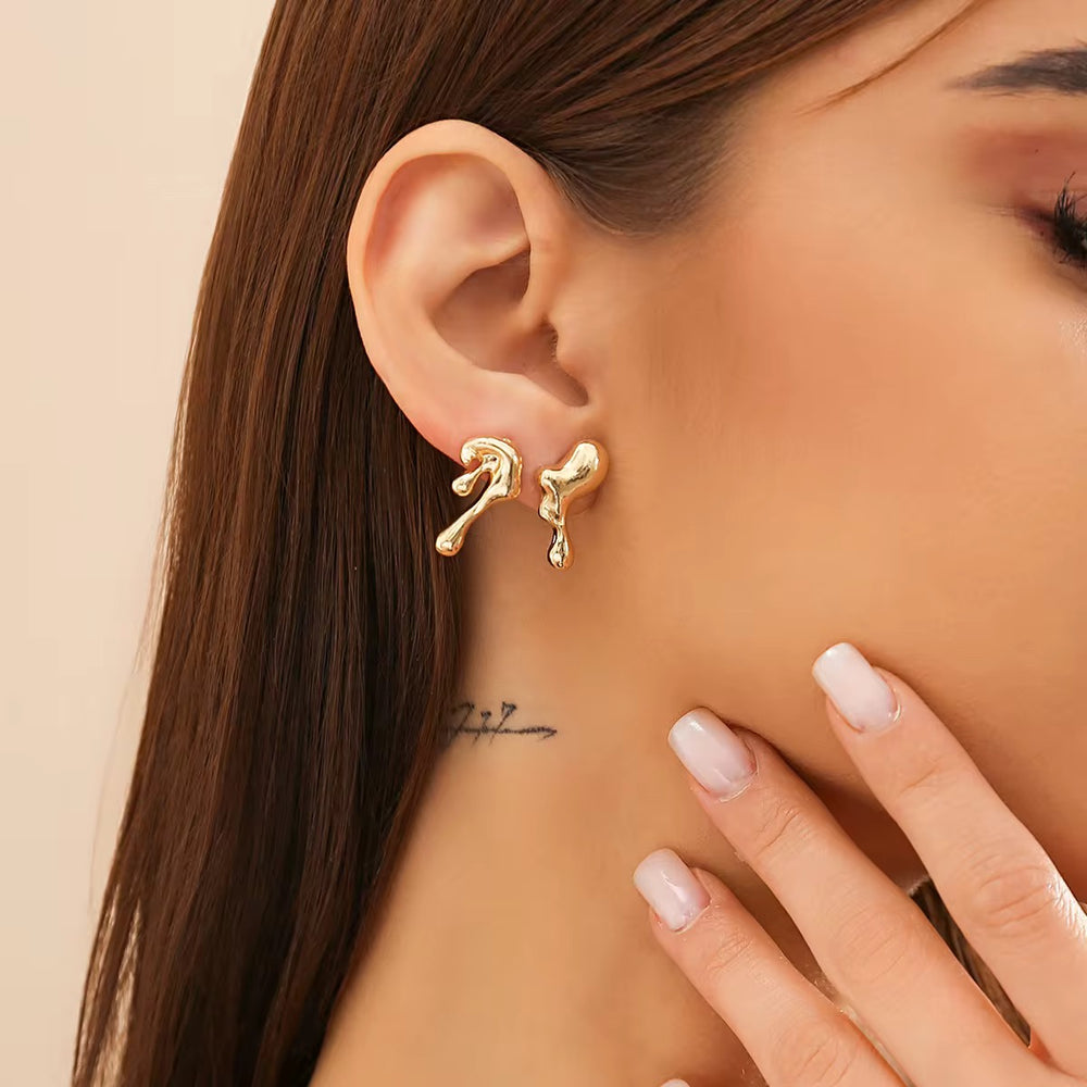Molten  Stud Earrings
