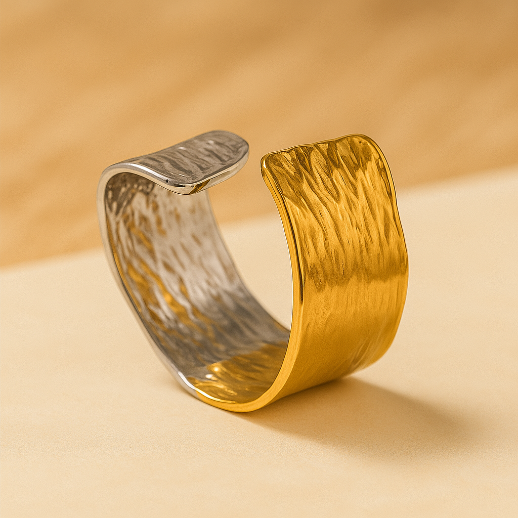 Two-Tone Textured  Ring