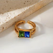 Blue and Green Gem Ring