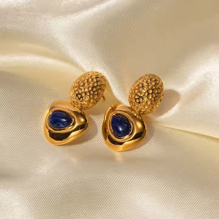 Midnight Eye Lapis Earrings
