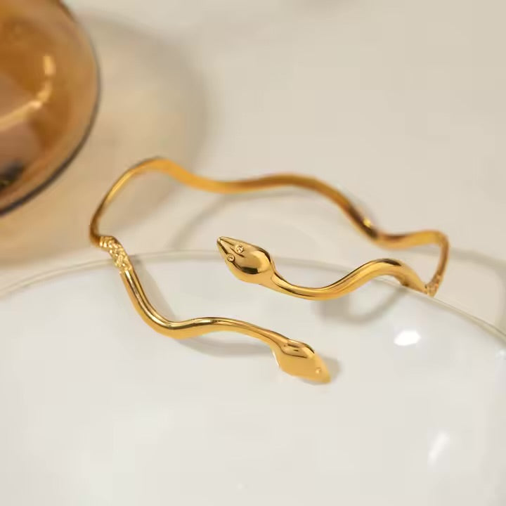 Serpent Wave Bangle