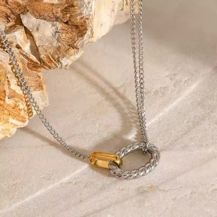 Interlock Pendant Necklace