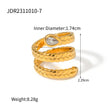 Textured Serpent Wrap Ring