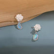 Crystal Blossom Drop Earrings