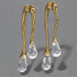 Golden Drip Crystal Earrings