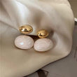 Gold & Pearl Drop Earrings