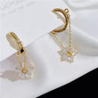 Golden Cascade Fringe Earrings